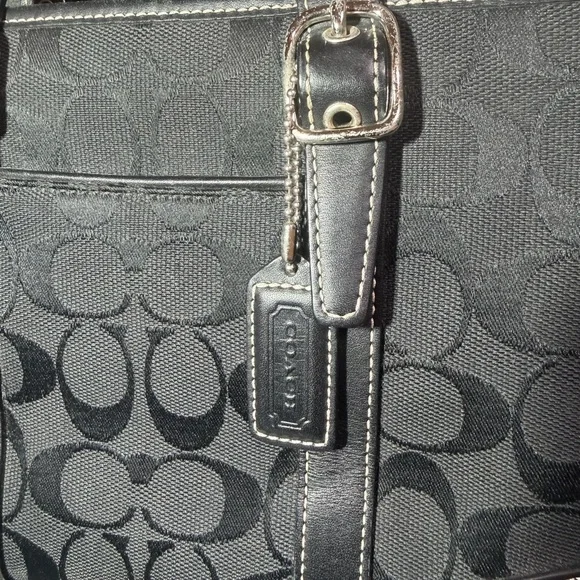 Coach Black Monogram Handbag COACH Small Satchel Handbag Great condition - Picture 2 of 10